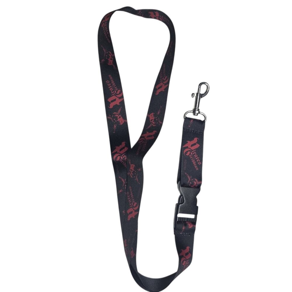 Vintage Disney's Pirates of the Caribbean Lanyard with Swivel Hook- NIP